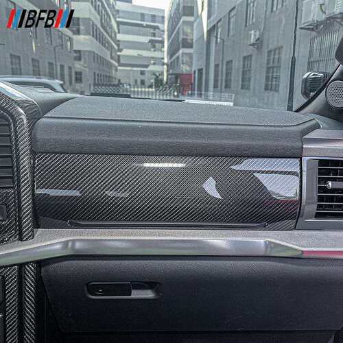 适用22-26福特猛禽F150碳纤维仪表台右饰条 猛禽F150碳纤内饰改装