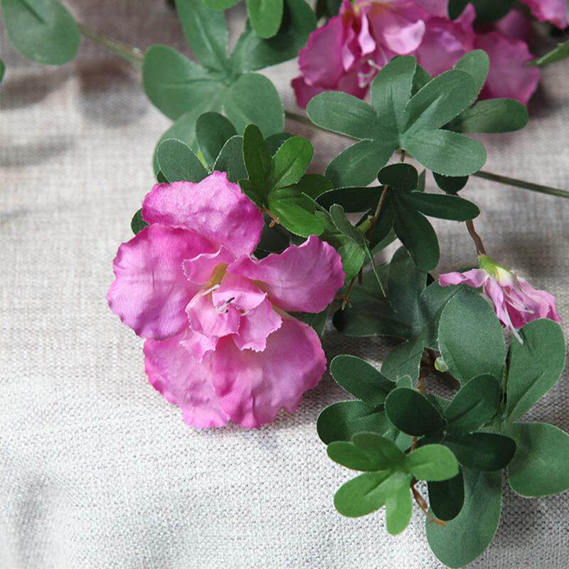 杜鹃花藤壁挂映山红藤蔓假花花藤条装饰塑料花墙面挂吊兰真