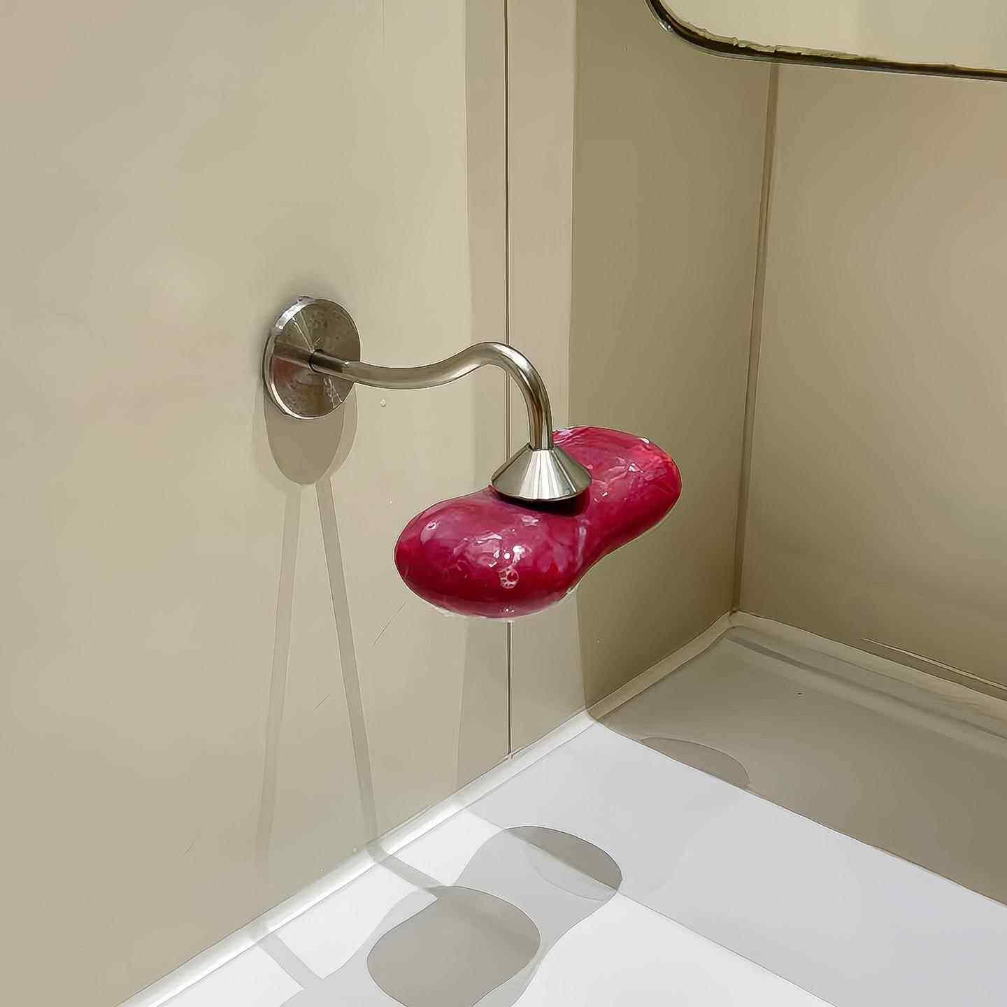 磁吸肥皂盒壁挂式免打孔卫生间肥皂架不锈钢香皂置物架浴室家用