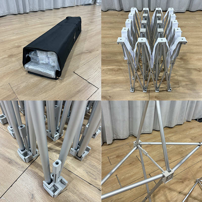 铝合金拉网展架展会广告展示架快幕秀活动舞台折叠背景年会签名墙