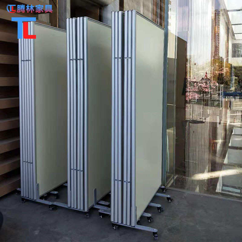 办公室移动屏风展会仓库工业车间活动隔断挡板工厂铝合金隔断墙
