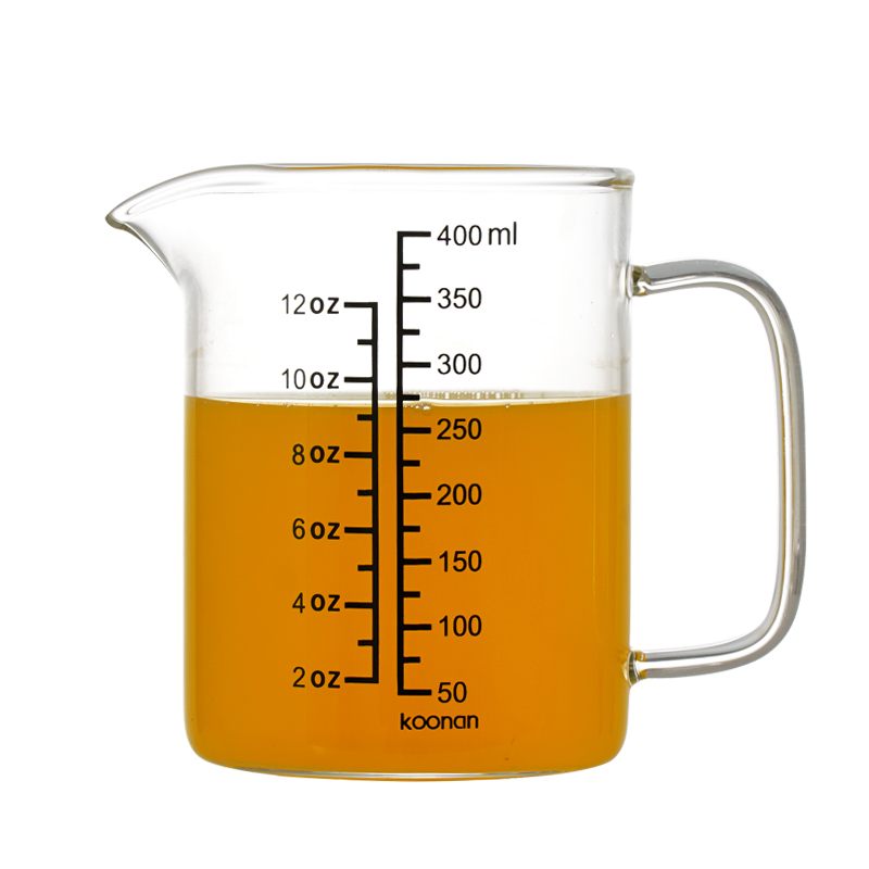 毫升量杯玻璃杯带刻度家用烘焙量杯式水杯耐高温牛奶杯奶茶店专用