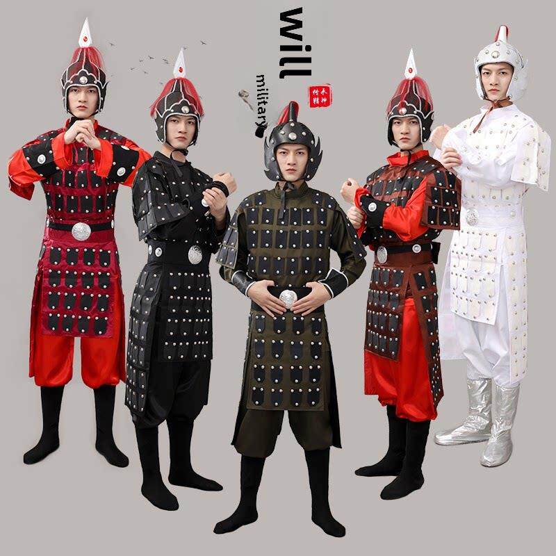 花木兰盔甲将军表演服古代士兵服装满江红合唱服岳飞铠甲汉服战袍