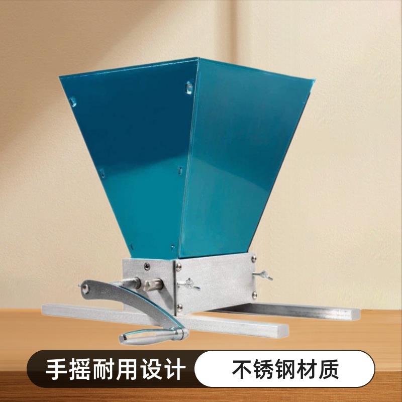手摇耐用结实的不锈钢材质对辊研磨机 麦芽粉碎 五谷研磨粉机