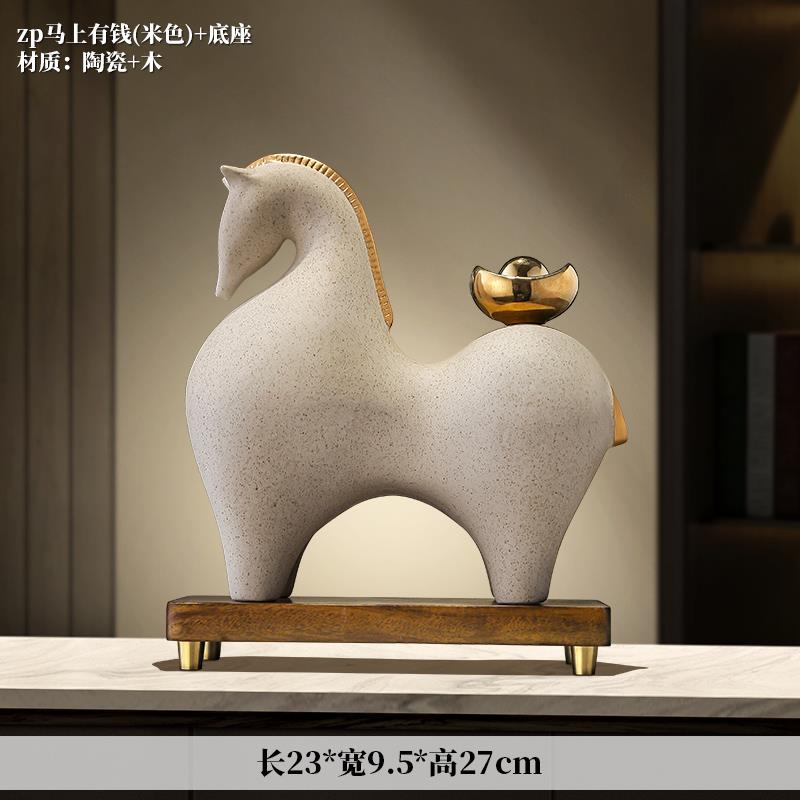 正品新开中式马乔上有钱办公室摆件客厅电饰视柜酒柜桌面装品 业