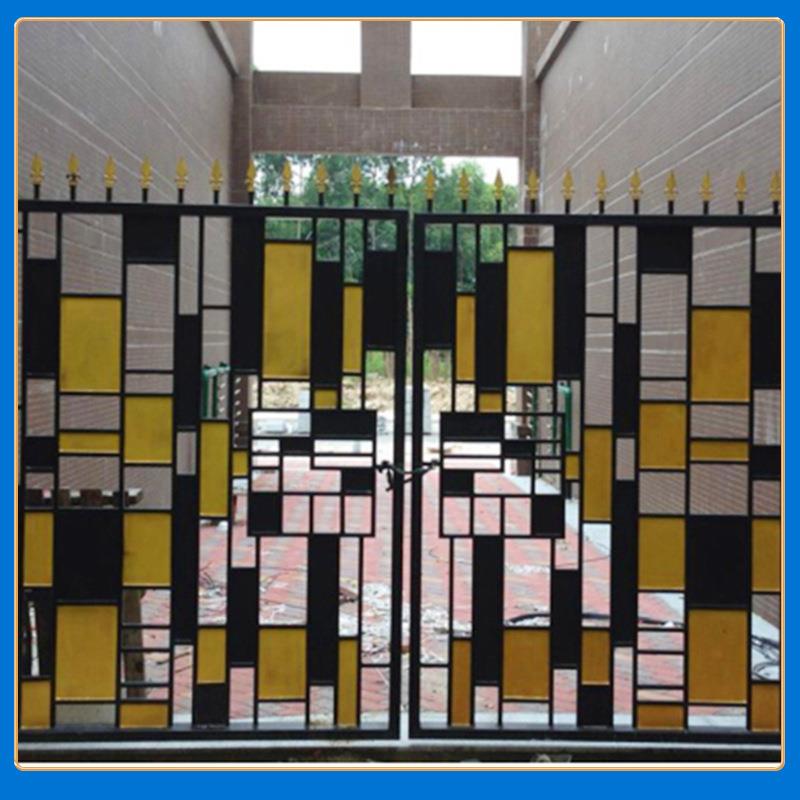 大铁门现代简约铁艺大门无品牌/欧式花别墅铁庭门院小大门区入户