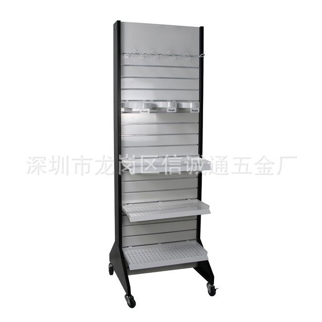 生产加工商超专用槽板展示架头盔安全帽灯饰手套多用途促销货架