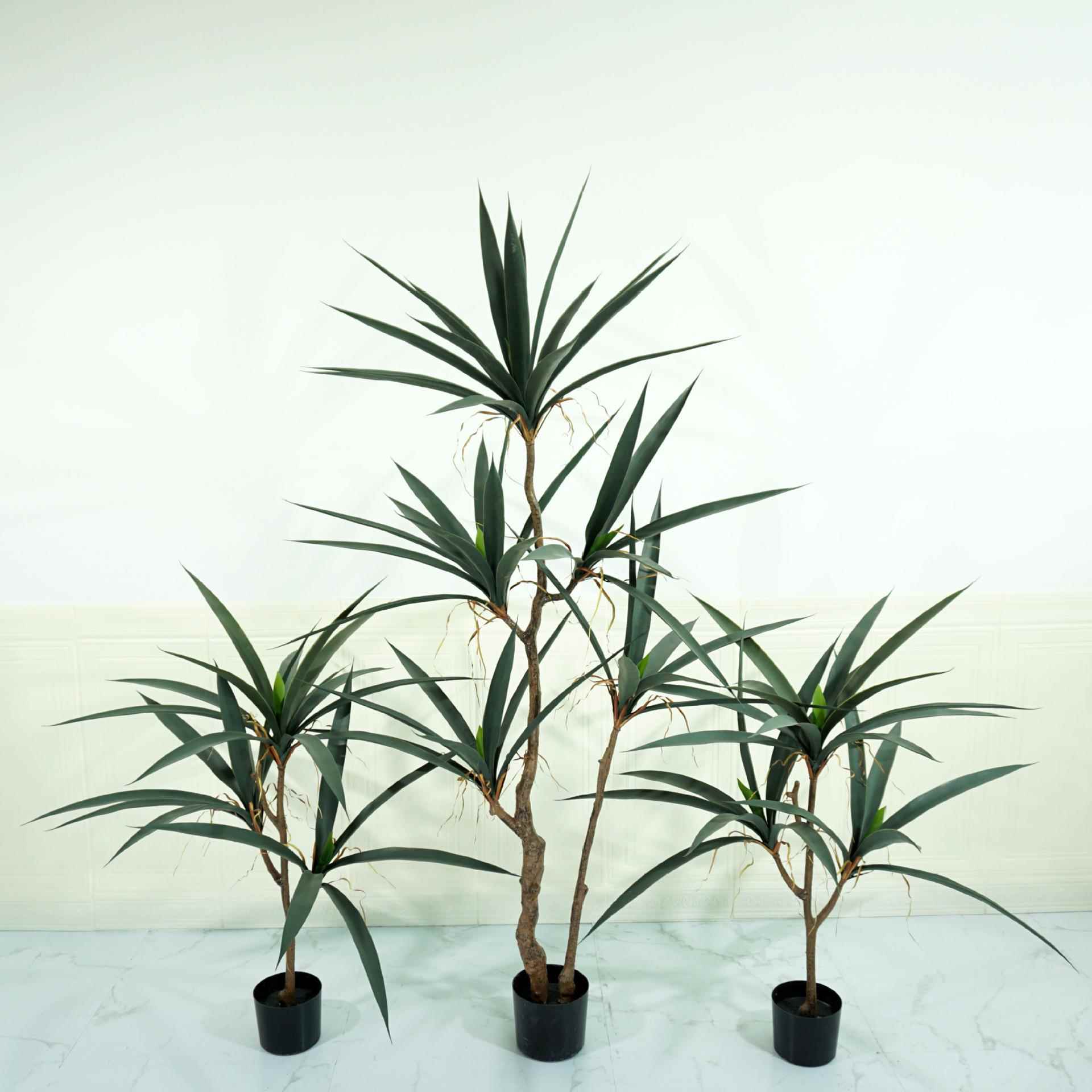 仿真植盆LZC栽剑大叶剑兰橱造窗绿色植物绿景盆栽景观麻设计装饰