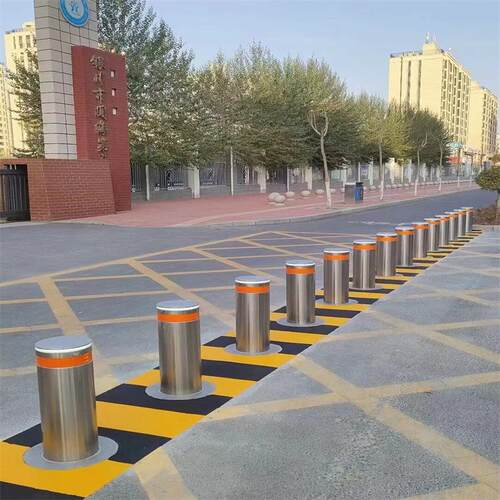 厂家发货全自动升降路桩 液压防撞路障伸缩柱 全自动液压升降柱