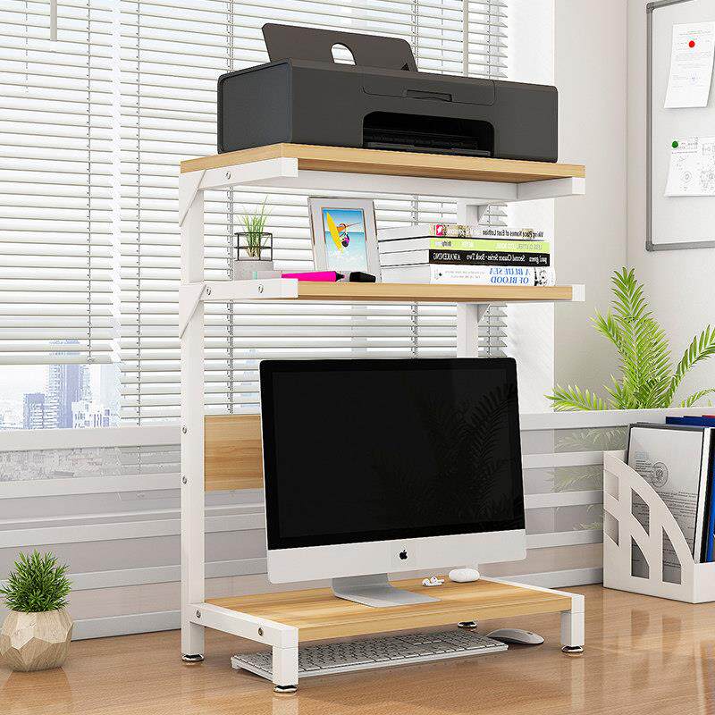 帝义电脑增高架桌面多层音响架显示器底座支架办公印表机置物盖布