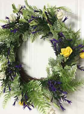 货采购QAO仿真植物门楣环门墙饰壁饰客饰厅花挂饰源厂家