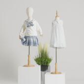 展示架 拍摄儿童模小孩衣服儿童服装 童装 店模特道具配饰添工木色款