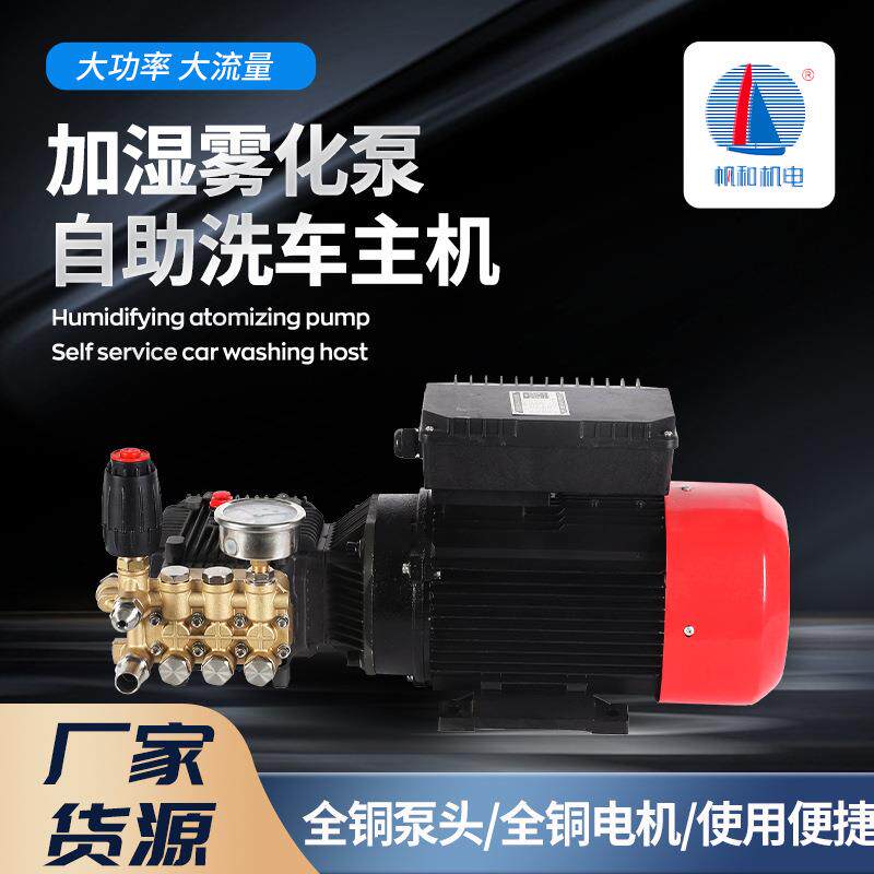 220/380V商用自助洗车机加湿造雾电机加泵头打药高压泵组清洗机