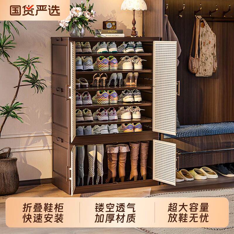 鞋柜家用门口多层玄关收纳柜储物柜一体靠墙简易鞋架鞋子收纳神奇
