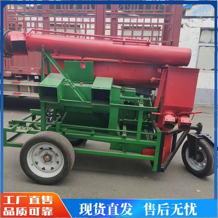大型玉米脱粒机可铲车上料移动作业苞谷干湿两用玉米扒粒机