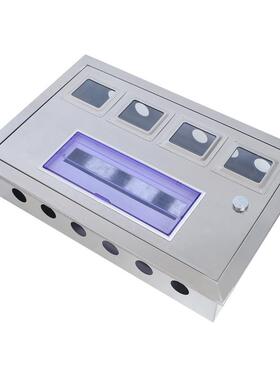 不锈钢四户电表箱单相201/304配电箱PZ40不锈钢4户电表箱火表箱