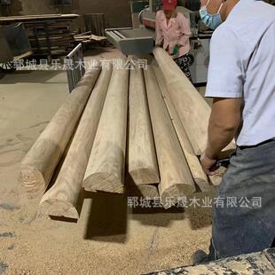 老榆木木梁复古原木房梁中式民宿仿古隔断寺院古建实木材料