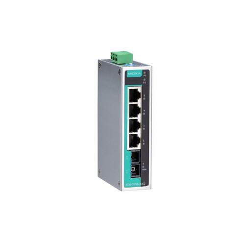 MOXA EDS-205A 系列 5 端口非网管型工业以太网交换机