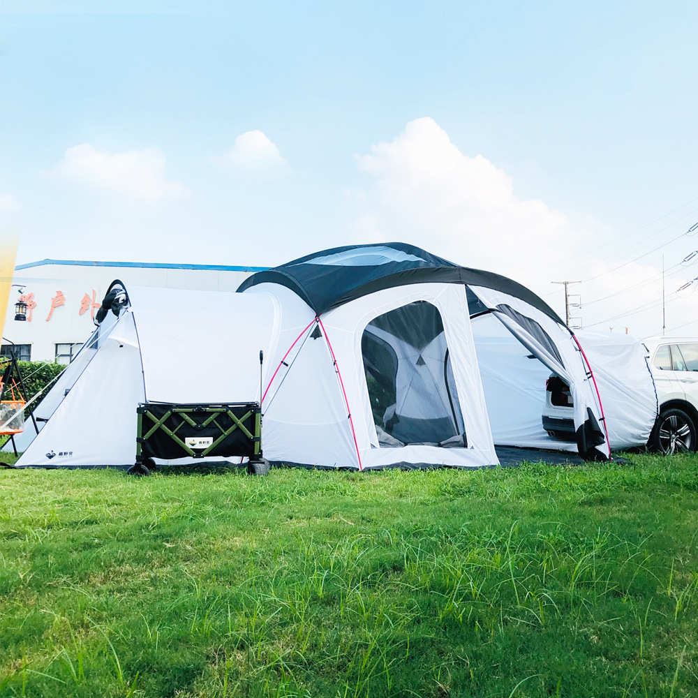 趣野营户外露营太空堡垒帐篷铝合金凉棚遮阳棚野营球形帐车尾帐篷
