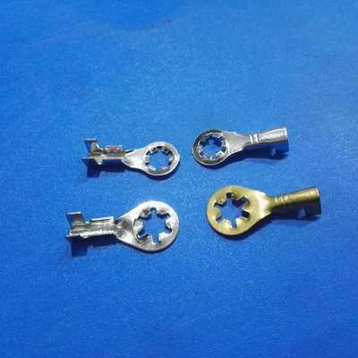 DJ4305-4A ∮4.2梅花接线片宽边本色 5.2太阳接地片3.2地环接线扣