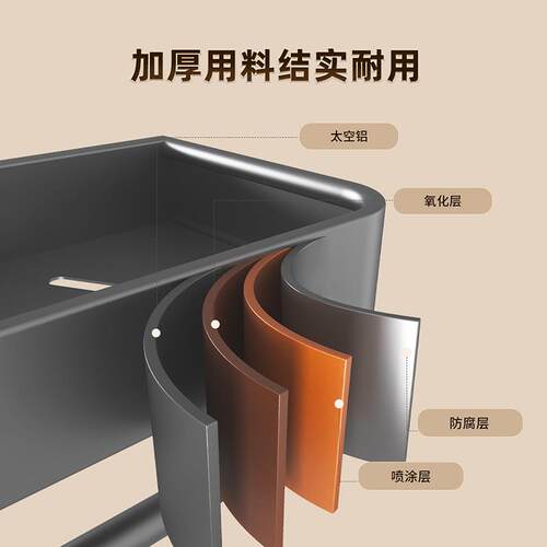 2020厨房调料挂置物架免打孔壁式油盐酱醋味料瓶罐家用上收纳墙架
