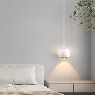 卧室床头吊灯现代简约可升降创意触碰式开 关网红长线 线小吊灯吊