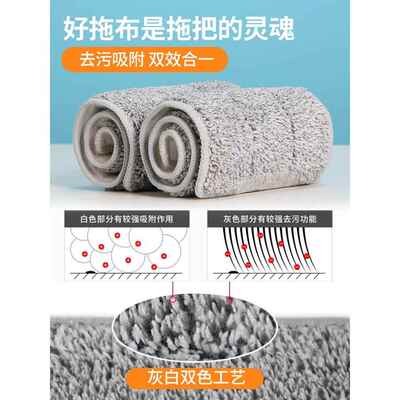 Flat mop cloth replacement cloth mop cloth adhesive type