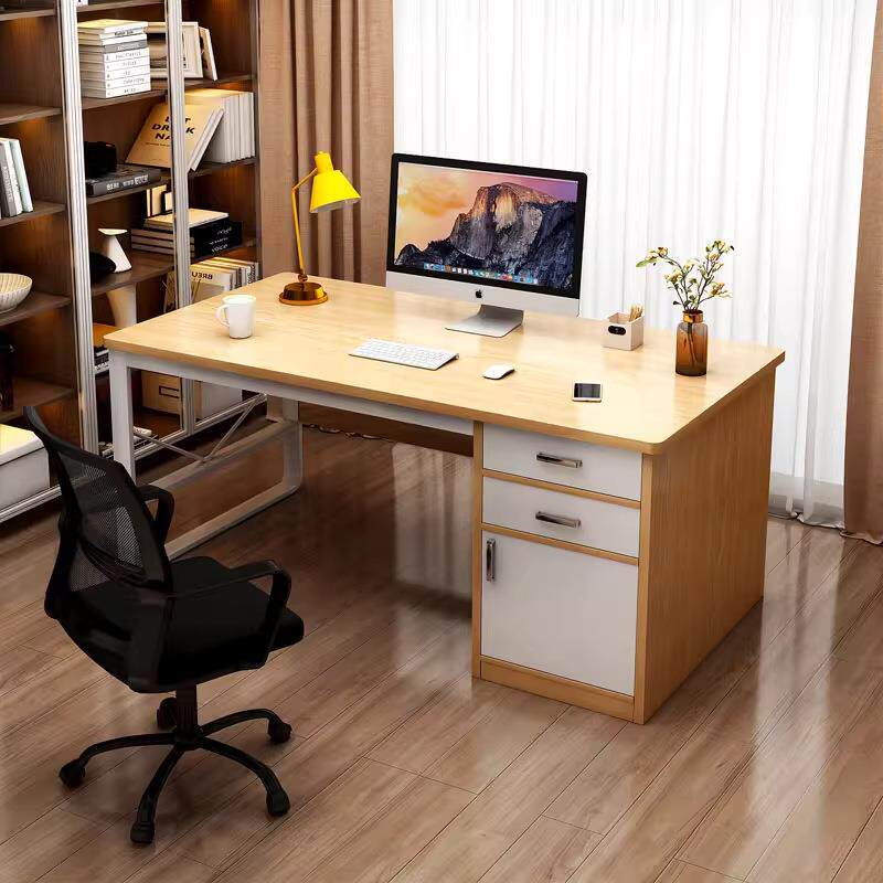 电脑桌台式家用卧室书桌学生学习桌简约现代办公桌子带抽屉工作台