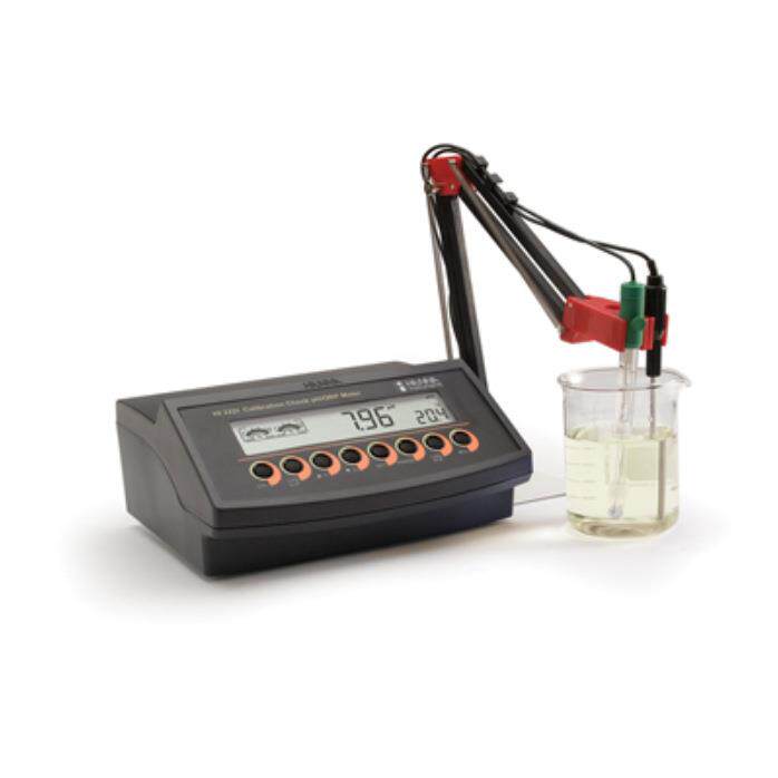 意大利哈纳HI2221实验室台式微电脑pH-ORP-°C测定仪 HI2223 原装