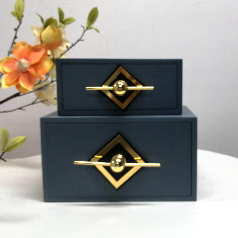 小木盒子首饰木制收纳盒木质礼品实木盒包装盒烤漆抽屉盒不包邮