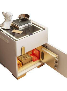 保险柜家木用约一体智新款73575床头柜实能卧室收纳多功能简现代