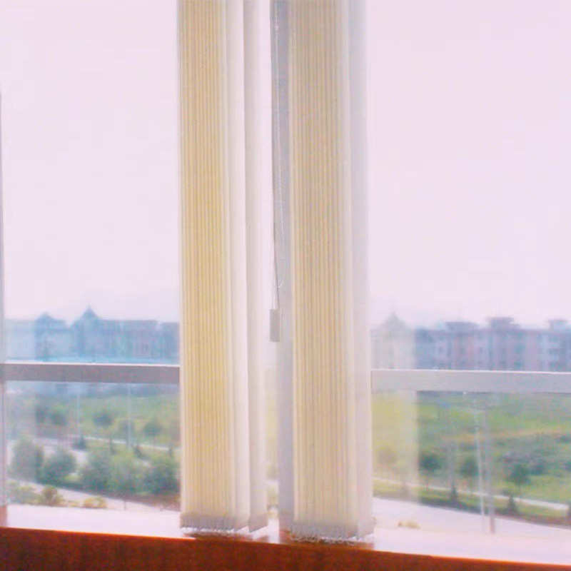 垂直帘竖百叶帘办公室全遮光电动垂帘左右拉竖条竖式窗帘