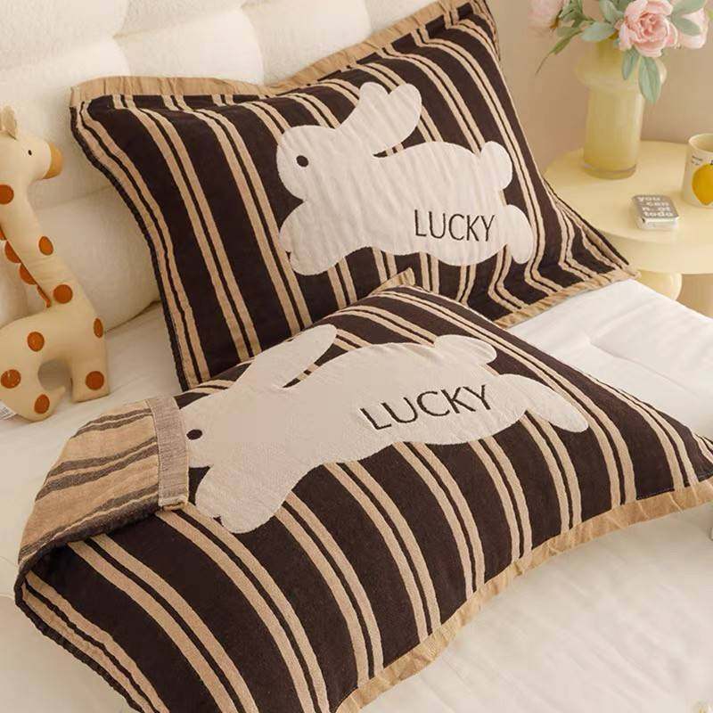 卡通纯棉枕芯保护套防口水龙头油汗液全棉枕头内胆套枕巾一对装全,床上用品,枕巾,淘宝优惠券,粉丝福利购,淘宝优惠卷