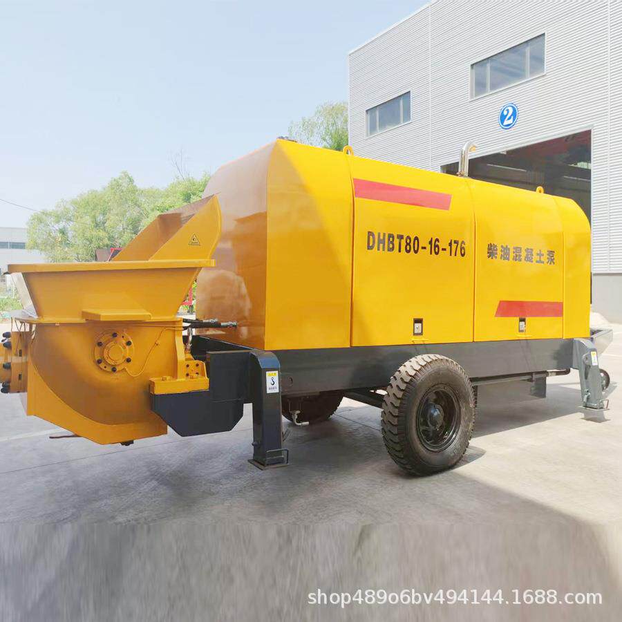 出口大型混凝土地泵拖式柴油混泥土输送泵厂家