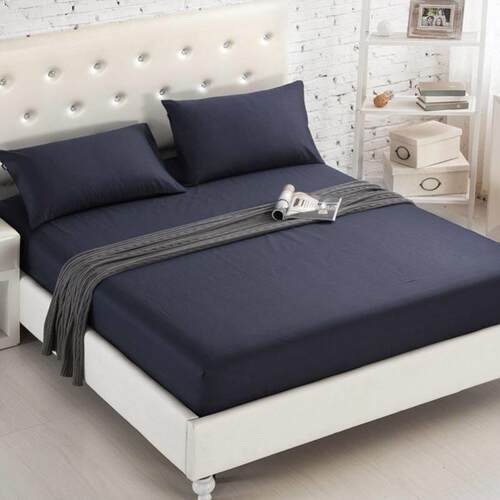 solid bed mattress cover bed sheet fitted queen king外贸床笠