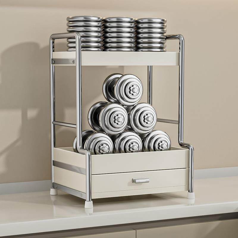 房多功能置物厨架不锈钢调料架子桌台收面多收层坐式抽屉纳QST盒