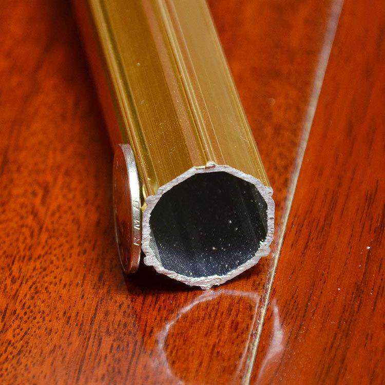 工程加厚铝合金高档窗帘杆罗马单杆双杆窗帘轨道伸缩杆装饰头北欧