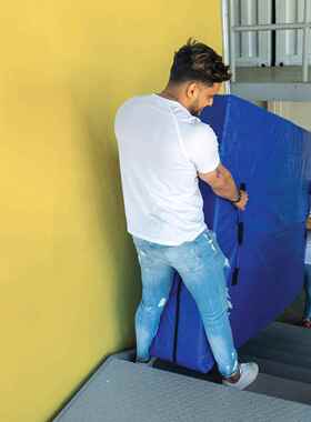 跨固境亚马逊垫收纳袋耐床防水防潮AS-2082防裂防尘螨带把手牢用