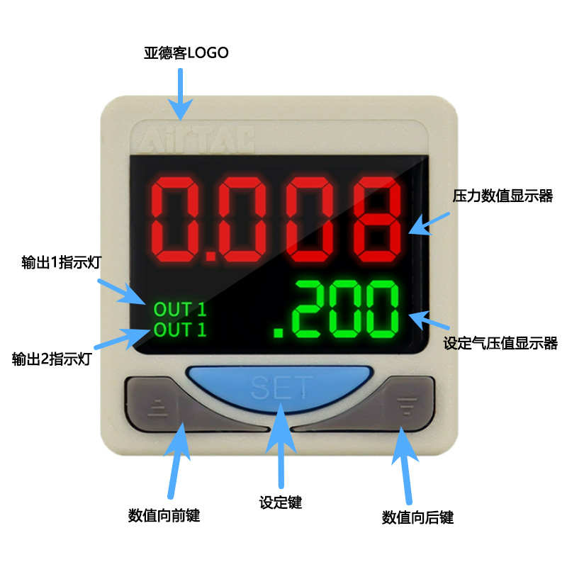 开关10020表/dpsn1b数显正dpsp1dpsn1/负压客-亚德/01020压力电子