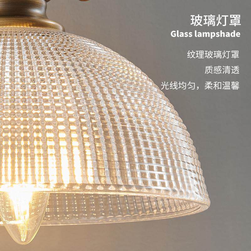 美式乡村卧室床头灯新款书房阅读壁灯轻奢中古风房间loft工业风壁