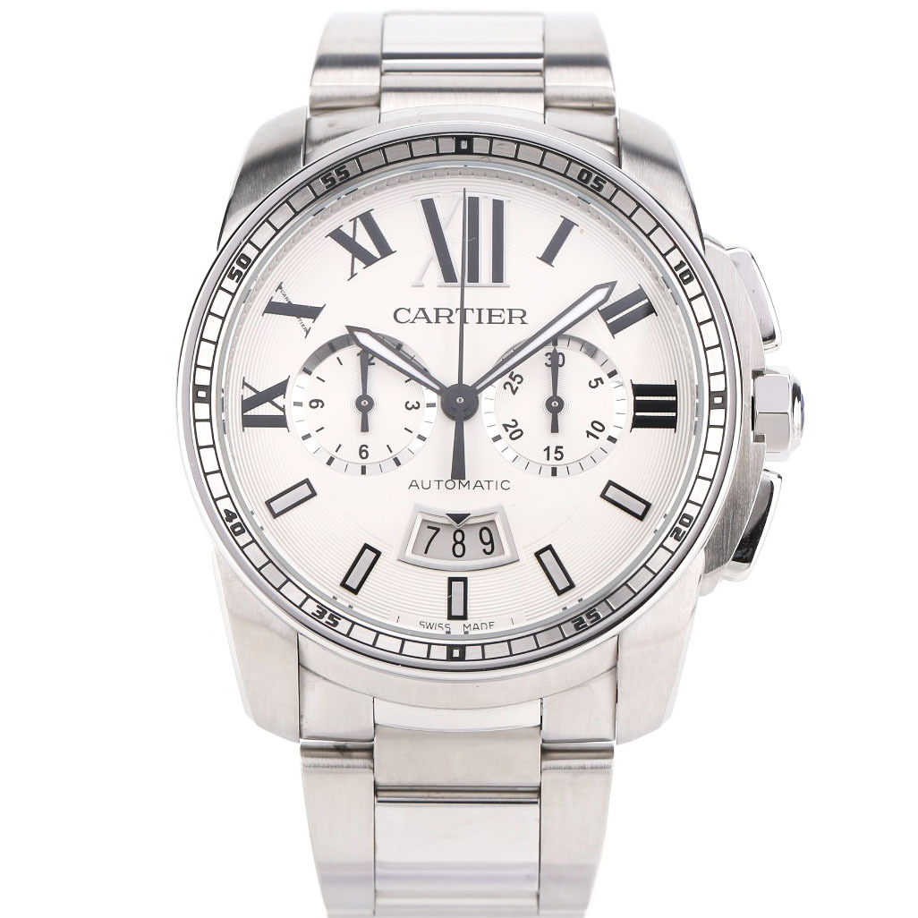 [9.8新]卡地亚卡利博W7100045自动机械手表男表42mm