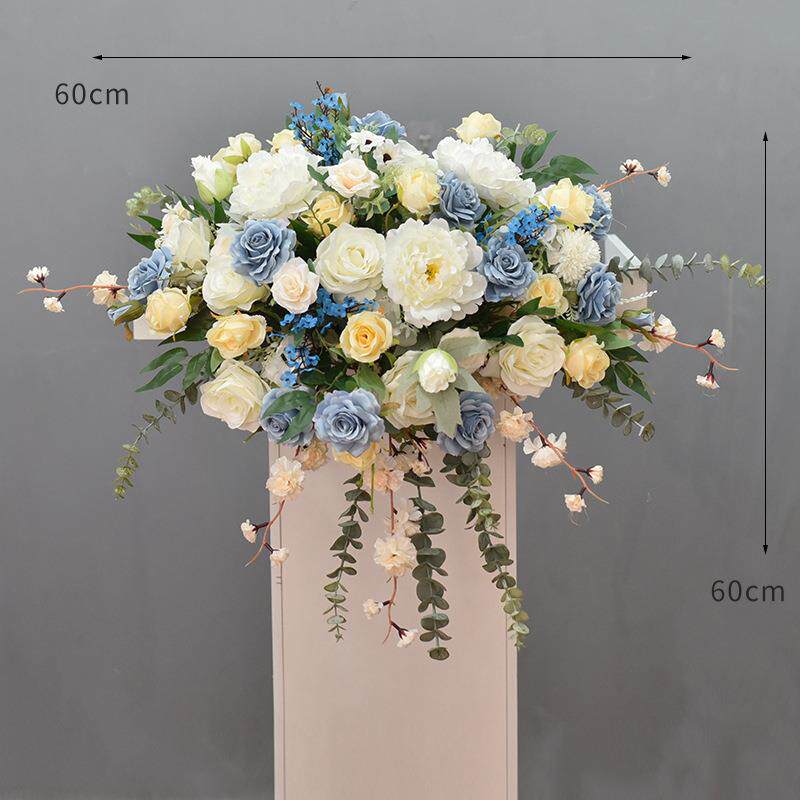 假花仿真花商务讲台花庆典活动会议演讲台发言台装饰下垂挂花绢花