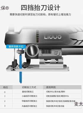 电动曲机线FVR锯家切用电锯多功手持能木板线锯小型割木工工具麦
