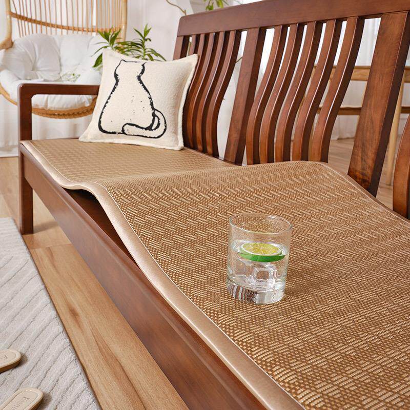 通用冰垫子沙发办公室坐垫红木定防滑飘制窗夏季沙发实木藤 四季