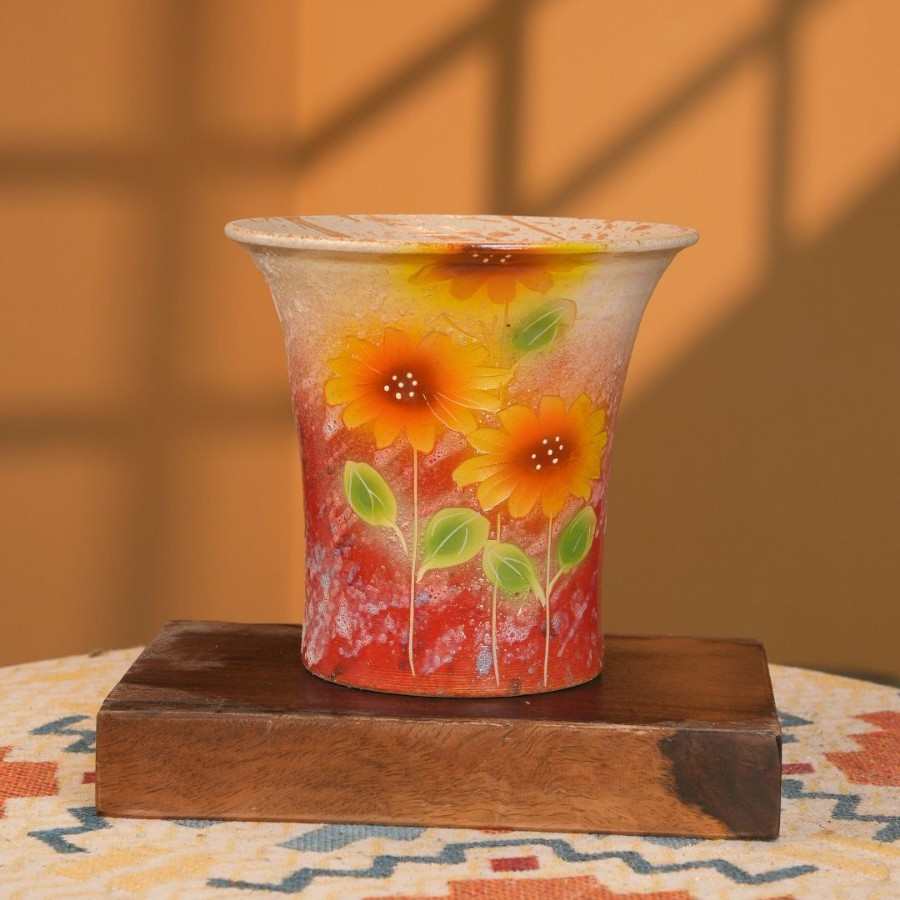 景德镇陶瓷花盆中式手工蛮腰客厅大号绿色盆景兰花三角梅专用花器