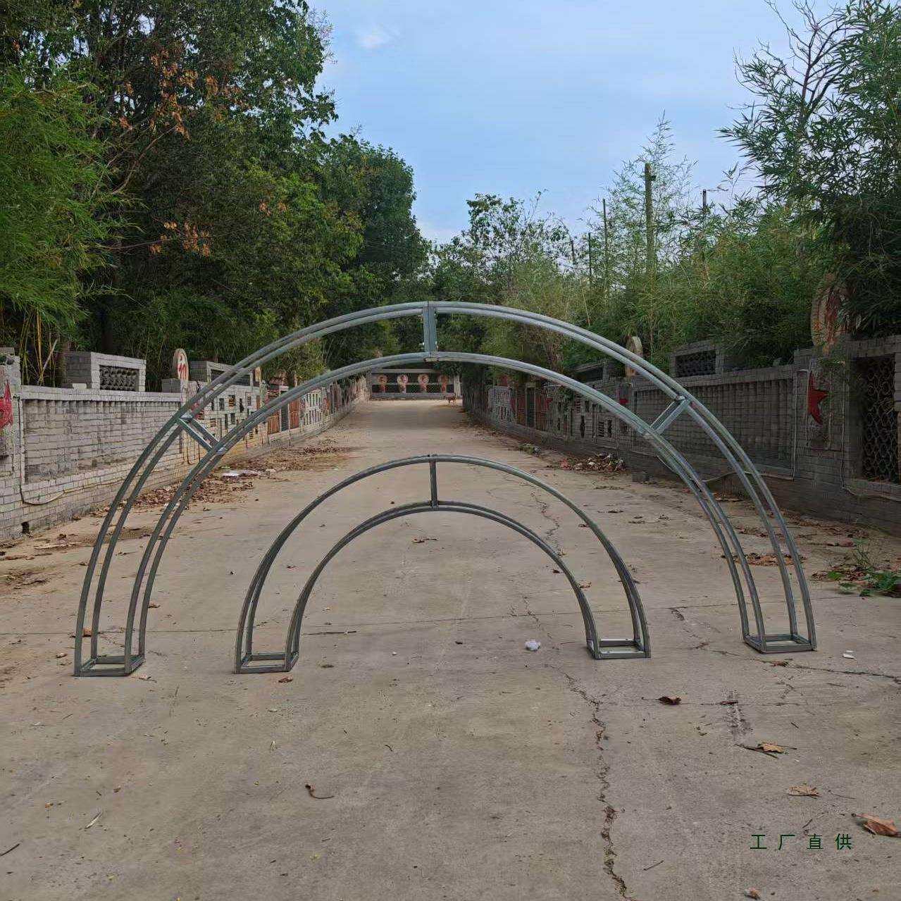 具婚庆道铁艺架子半爬圆拱门圆弧形展架示架户外婚礼装饰F996ST6T