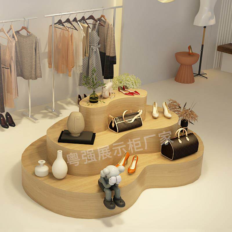 中岛台女装店服饰鞋帽店展示台流水台花店展示柜烤漆展示台可定制