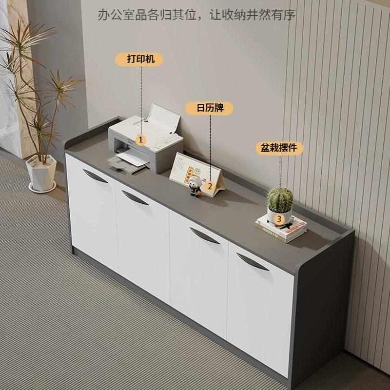 文件柜矮柜办公室隔断柜木质资料柜档案柜收纳储物柜子长条办公柜