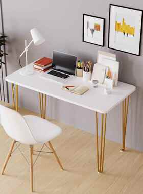 铁艺电易脑F96J977S书桌桌餐家用简写字台卧室长条桌学习桌化妆桌