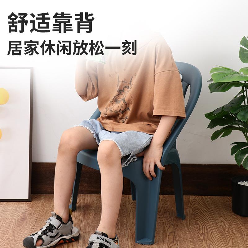 塑料椅子幼儿园儿童靠背椅加厚扶手家用可叠放太子椅摆摊凳